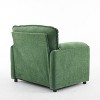 Maliang 38" Oversized Chenille Lounge Chair - Plush Reading Armchair with Thick Comfort Cushions, High Back Support & Wide Seat - 3 of 4