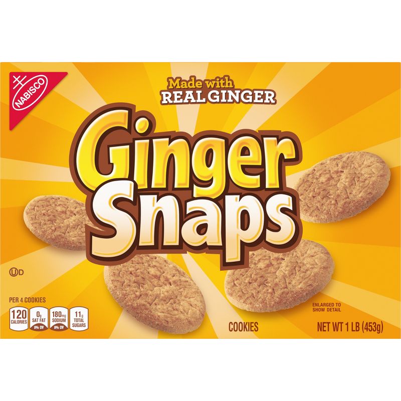 Nabisco Ginger Snaps Cookies - 16oz, 6 of 14