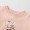 MyKids-Usa Baby Girl Cartoon Print Pattern Loose Pullover Round Neck Hoodies - 2 of 4