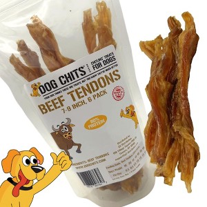 Dog Chits Beef Tendons | Odor Free | All Natural, Treats | Hardy Chew for Large and Small Dogs | Premium Grass Fed Beef | - 1 of 4