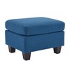 CAVINAS Plush Upholstered Ottoman Bench, Ottoman Foot Rest, Bedroom End Bench, Entryway Padded Footstool with Birch Wood Legs - 2 of 4