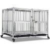 Acekool 48" Heavy-Duty Dog Crate - Steel Anxiety-Proof Kennel with Wheels - 2 of 4