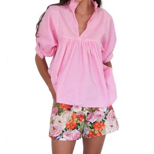 Women's High Neck Blouse - Never a Wallflower - 1 of 3