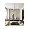 Elegant Lighting Trey 42 inch pendant in black and brass - 2 of 4