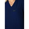Members Only Women's Scrub Top With Double Chest And Pouch Pocket - 4 of 4