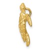 Black Bow Jewelry 14k Yellow Gold Small 13mm or Medium 18mm Sea Turtle Slide Pendant - 2 of 4