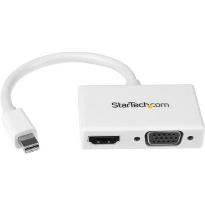 StarTech.com Mini DisplayPort to HDMI and VGA Adapter - Mini DisplayPort Multiport Hub for Your HDMI or VGA Monitor/Display (MDP2HDVGAW)