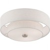 Livex Lighting Meridian 3 - Light Semi-Flush Mount in  Brushed Nickel - 3 of 3