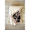 DorisciciArt Mid Century Modern Floral F 80" x 60" Fleece Throw Blanket - Deny Designs - 2 of 2