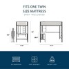Bellemave  Twin Loft Bed with Desk & Shelves,Black - 3 of 4