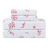Pointehaven 180 GSM Brushed Cotton Printed Soft Flannel Deep Pocket Oversized Sheet Set - 3 of 4