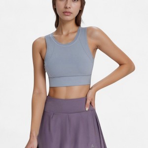 Anna-Kaci Active Women's Crisscross Back Sports Bra with Cutout Detail and Adjustable Hook Closure - 1 of 4