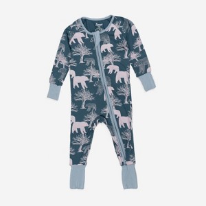 Leveret Kids Footed Bamboo Christmas Pajamas - 1 of 4