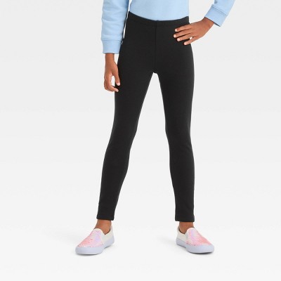 Cat & Jack Girls Cozy Lined Leggings Black Size Medium 7/8 New From Target  