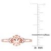EVERLY JEWELRY | Rose Plated Sterling Silver 0.05 CT Diamond TW And 3/4 CT TGW  Fashion Ring - 3 of 4