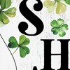 HomeRoots 36" Gold Green And White Solid Wood Hello St Patrick's Day Shamrock Porch Sign - 4 of 4