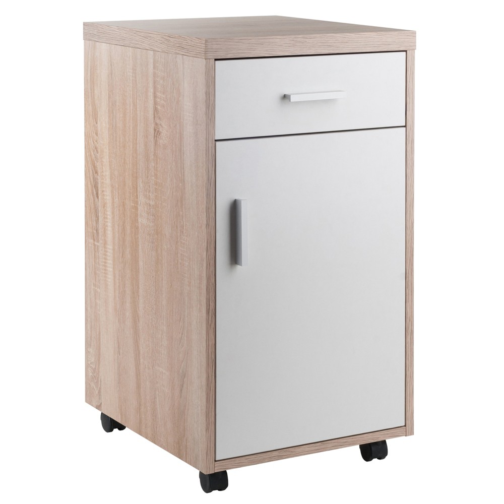 Photos - Wardrobe Kenner Mobile Storage Cabinet Wood - Winsome
