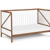 INFURNIC Cribs Convertible 3-in-1 Crib with Adjustable Mattress Heights for Growing Babies, Brown, 53.5"*30"*33" - 3 of 4