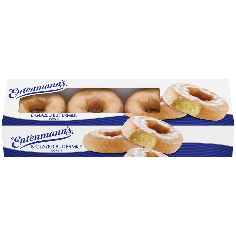 Entenmann&#39;s Glazed Buttermilk Donuts - 8ct / 16oz, 1 of 8