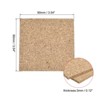 Unique Bargains Cork Heat Resistant DIY Tableware Square Coasters 4 Pcs - 2 of 3