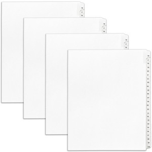 Avery Legal Exhibit Binder Dividers, Preprinted 76-100 Tab, Side Tabs, Unpunched Letter Size, 1 Set Collated, 4 Sets per Pack (01704) - 1 of 4