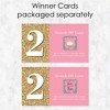 Big Dot of Happiness Two Much Fun - Girl - 2nd Birthday Party Game Scratch Off Cards - 22 Count - 3 of 4
