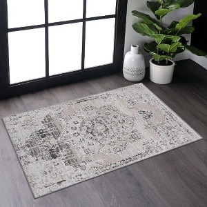 Kumasinova Trendy Stain-Resistant Area Rug – Non-Shedding Living Room Rug, Medallion Rugs for Living Room, Kid & Pet-Friendly, Boho Washable Rugs - 1 of 4