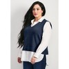 Avenue Women's Plus Size Ava Twofer Vest - 4 of 4