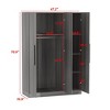 Famapy Modern 3 Door Wardrobe Family Clothing Solutions Clothes Organiser Gray - 4 of 4