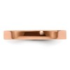 Black Bow Jewelry 3mm 14K Rose, White, or Yellow Gold Lightweight Flat Standard Fit Band - 3 of 4
