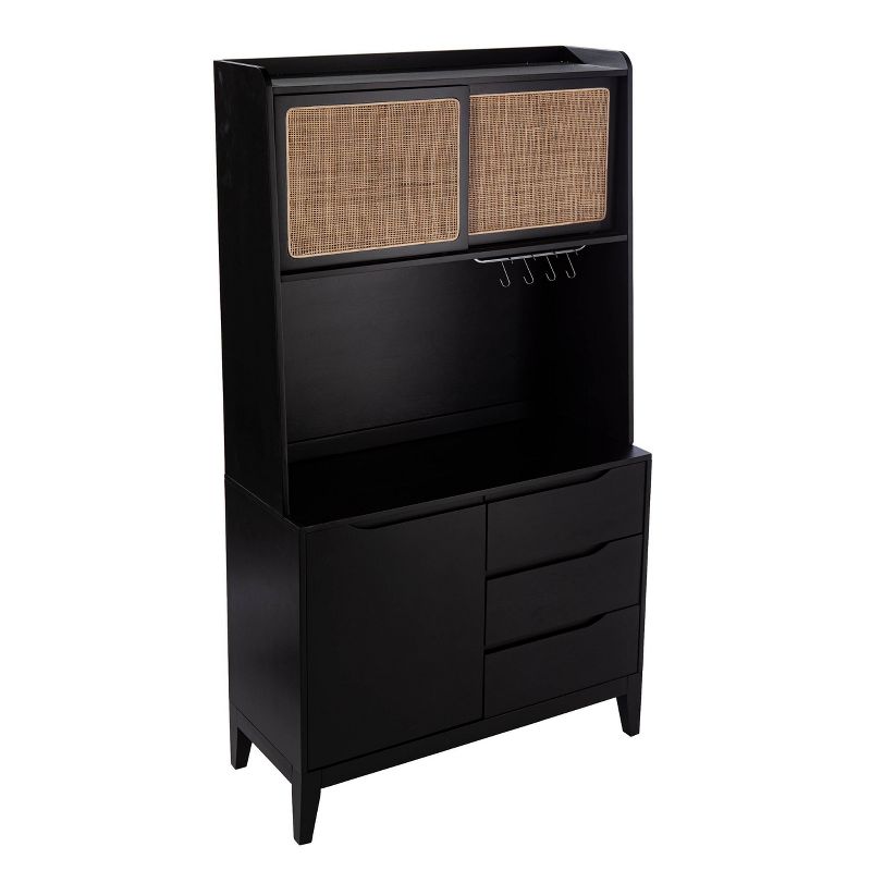Groveholme Tall Buffet Cabinet with Storage Black/Natural - Aiden Lane, 6 of 12