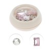 Unique Bargains Women's Fashion Rhinestone Nail Supplies Pink White 1 Set - 3 of 4
