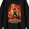 Stranger Things Eddie Munson Cover Art Adult Black Crew Neck Long Sleeve Sweatshirt - 2 of 3