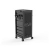 Salon Trolley Rolling Cart Lockable With 6 Trays & 3 Heat Resistant Holders & Keys - image 4 of 4