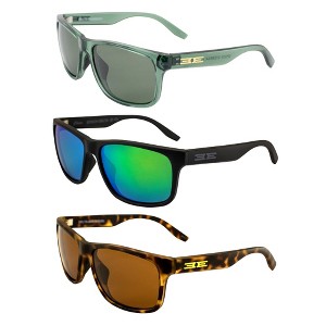 3 Pairs of Epoch Eyewear Delta Glasses with Smoke, Green Mirror, Brown Lenses - 1 of 4