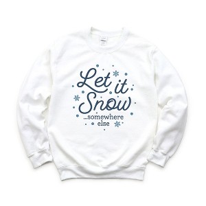 Simply Sage Market Women's Graphic Sweatshirt Snow Somewhere Else Colorful - 1 of 3