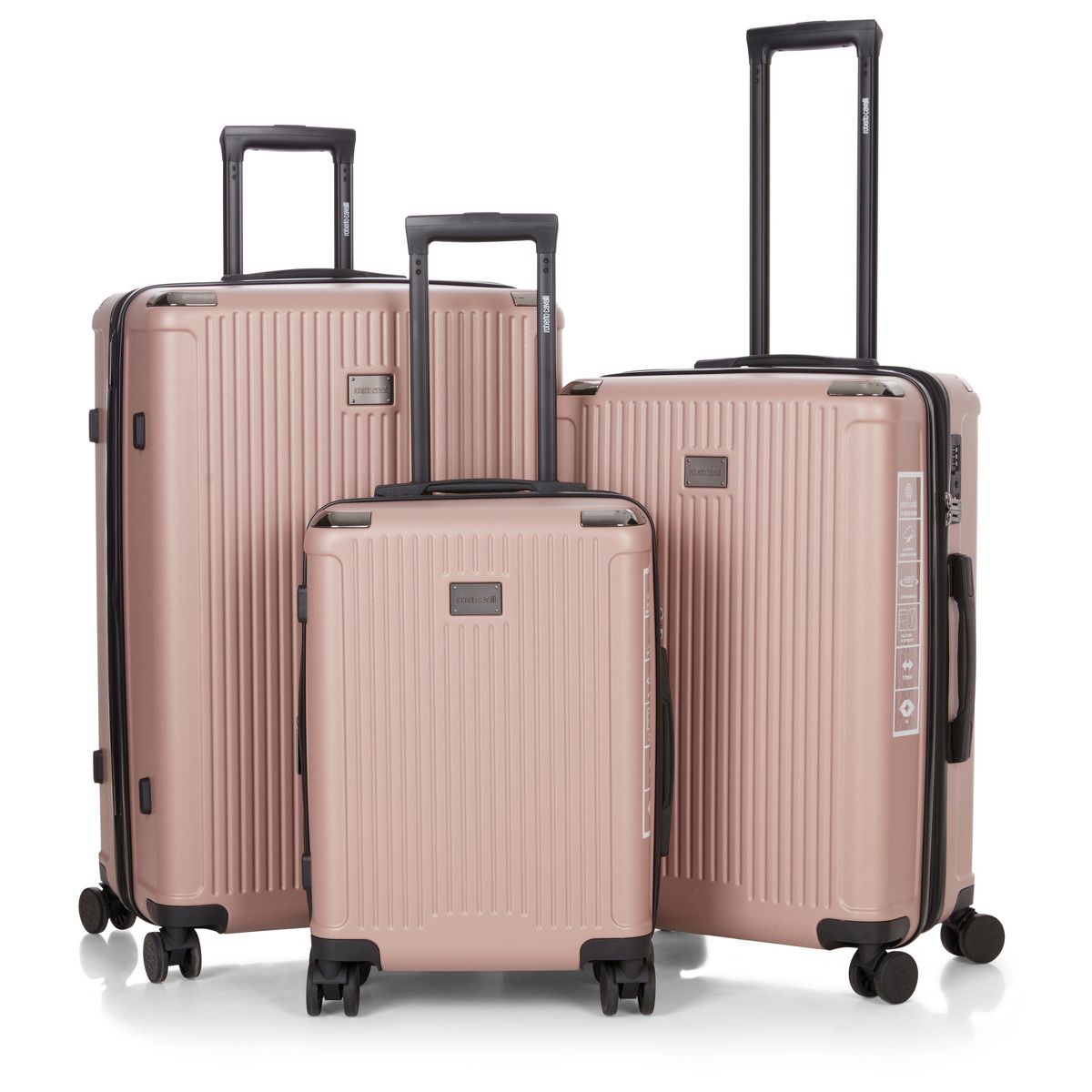 ROBERTO CAVALLI YUMA Luxury 3 Piece Luggage Set, Expandable Hard Shell Suitcases with 8 Spinner Wheels, Combination Lock Large Suitcase Set - thumbnail 10