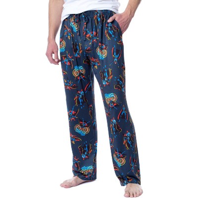 Marvel Mens' Classic Doctor Strange Comic Tossed Print Pajama Pants Blue