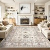 Vintage Runner Rug Farmhouse Distressed Runners Washable Ultra-Thin Rug Runner Non Slip Floor Carpet Runner Indoor Soft Area Rugs for Hallways Kitchen - 2 of 4