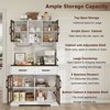 Buenhomino 71" Kitchen Pantry Cabinet with Power Outlet, Large Kitchen Storage Cabinet with Door & Shelves & 2 Drawers, Tall Farmhouse Hutch - 4 of 4