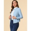 INSPIRE CHIC Women's Stand Collar Zip Up Biker Lightweight Moto Jacket - 4 of 4