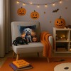 Tramull Halloween Throw Pillow, 14x14 Inch Machine Washable Indoor Outdoor Decorative Pet Theme Pillow - 3 of 4