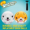 SCS Direct Gaga Pet Themed Playground Balls (8.5 inches) w Air Pump- Durable Rubber Pack for Recess Dodgeball, Kickball - Fun Spring Outdoor Toy - 2 of 4