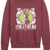 Women's - Disney - Maleficent Punk Lightweight French Terry Wide Neck Long Sleeve Shirt - 2 of 4