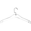 Designstyles Clear Acrylic Clothes Hangers, Luxurious & Heavy-Duty Closet Organizers with Silver Hooks, Perfect for Suits and Sweaters - 10 Pack - 2 of 4