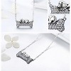 Fido Dog and Bone Necklace for Women Pendant and Chain Cubic Zirconia Ginger Lyne Collection - 4 of 4
