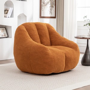 Teddy Bean Bag Chair with Memory Foam Filling,Fluffy Bean Bag Sofa for Adults Dorm Living Room,Soft Bean Bag Chair for Reading-Koiai - 1 of 4