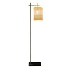 VYNXARIA 59"H Tall Corner Floor Lamp,Illumination Brizo Bamboo Lampshade Floor Lamp Dark brown and Bronze - 2 of 4