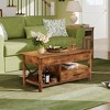 39" Lift Top Coffee Table with Hidden Compartment, Storage Drawers and Storage Shelf - 2 of 4