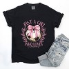 Simply Sage Market Just A Girl Who Loves Soccer Coquette Garment Dyed Tee - 3 of 4